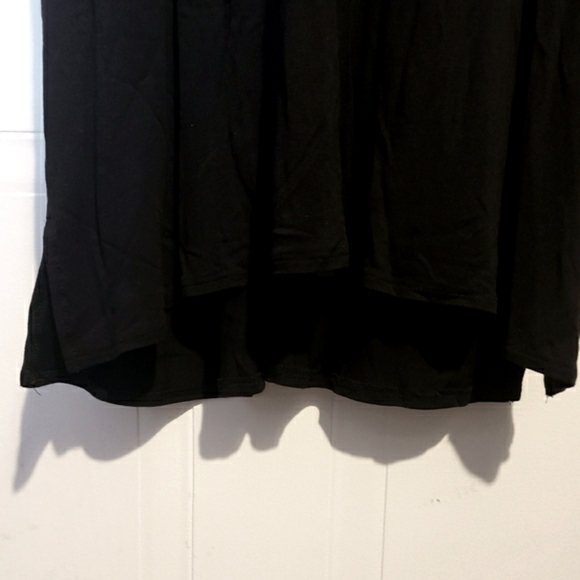 Billabong Coverup Midi Dress Black Crochet Back Straps Boho Flowy Woman M EUC - Picture 10 of 12